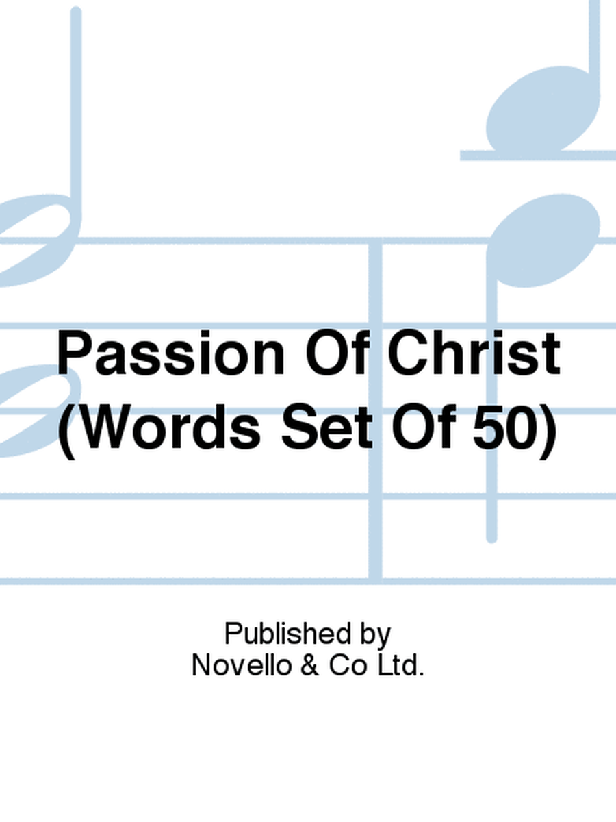 Passion Of Christ (Words Set Of 50)