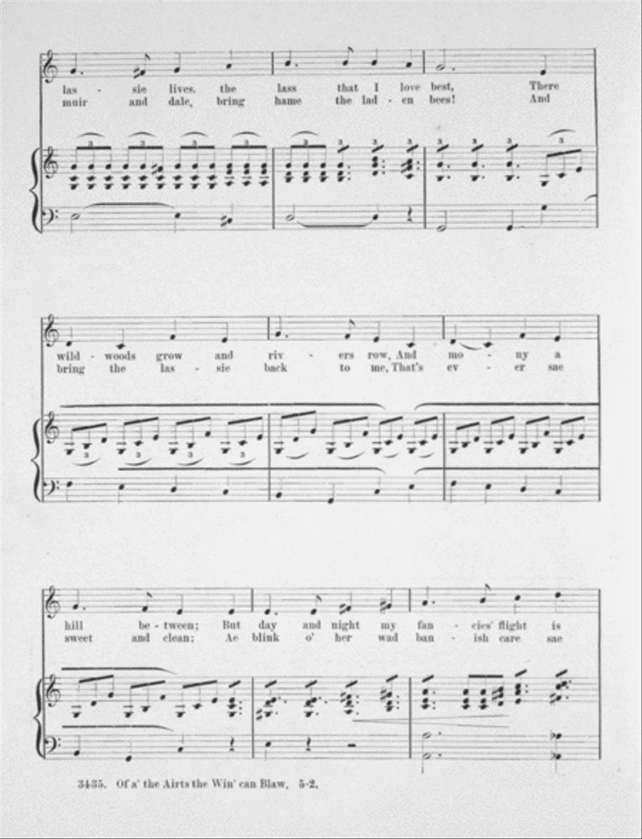 Of A' The Airts The Win Can Blaw Voice scores gallery preview page 3