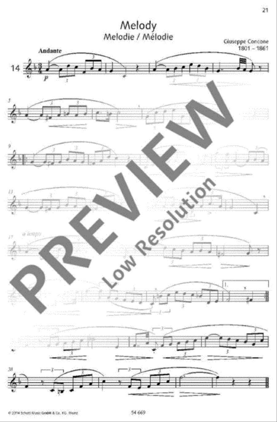 30 Characteristic Studies B-Flat Trumpet scores gallery preview page 20