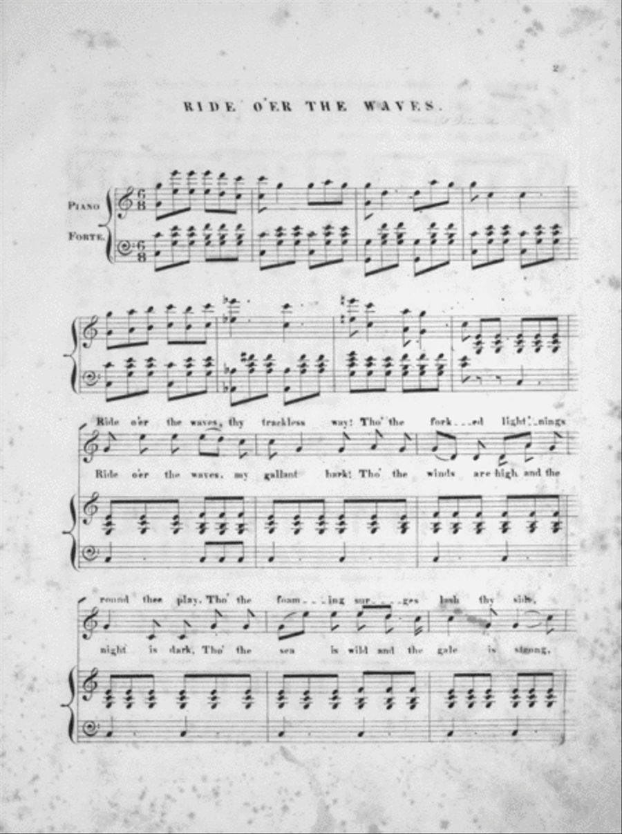 Ride O'er the Waves Voice scores gallery preview page 2