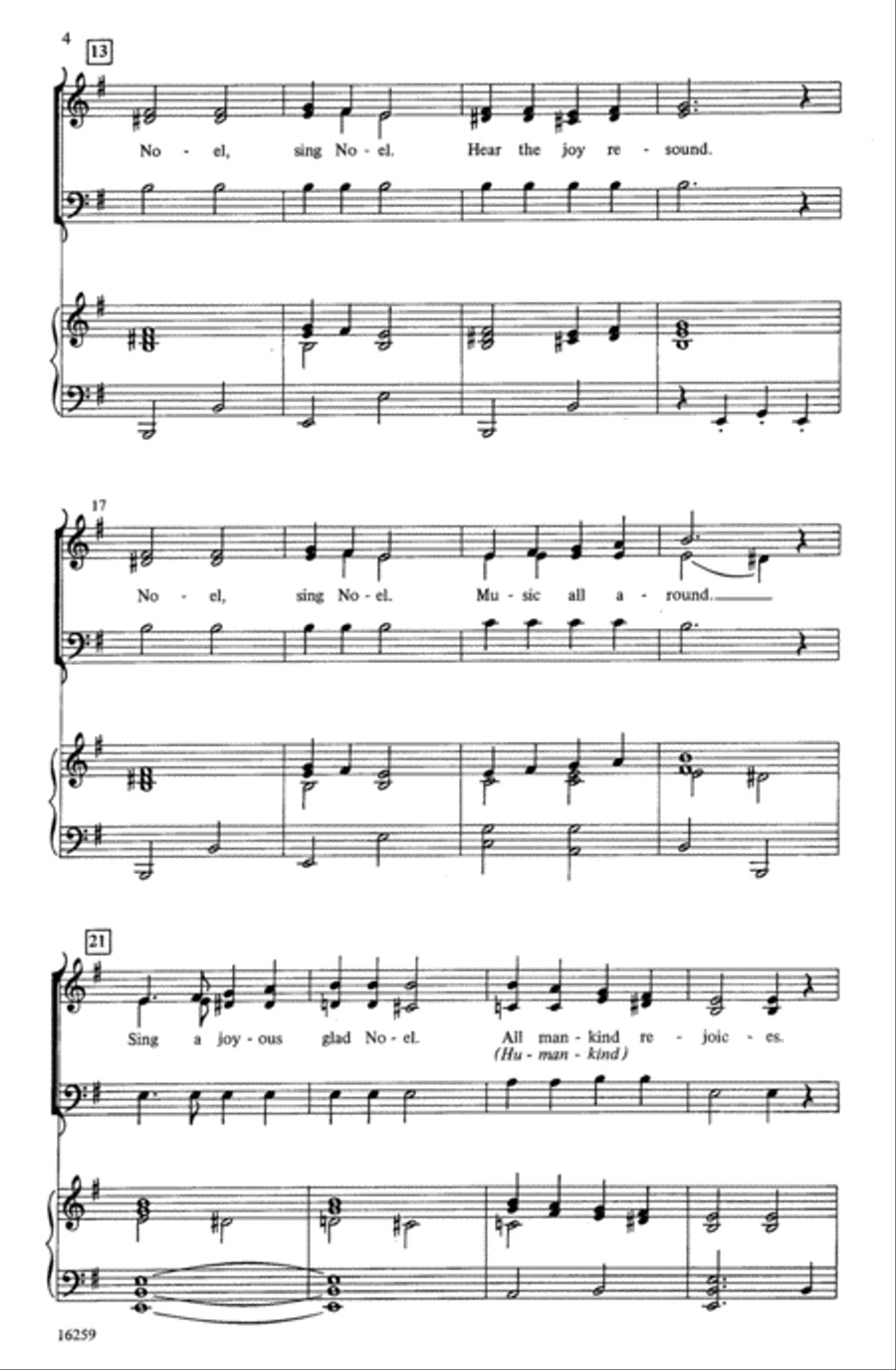 Sing a Joyous Glad Noel (inspired by a Russian carol) Choir scores gallery preview page 2