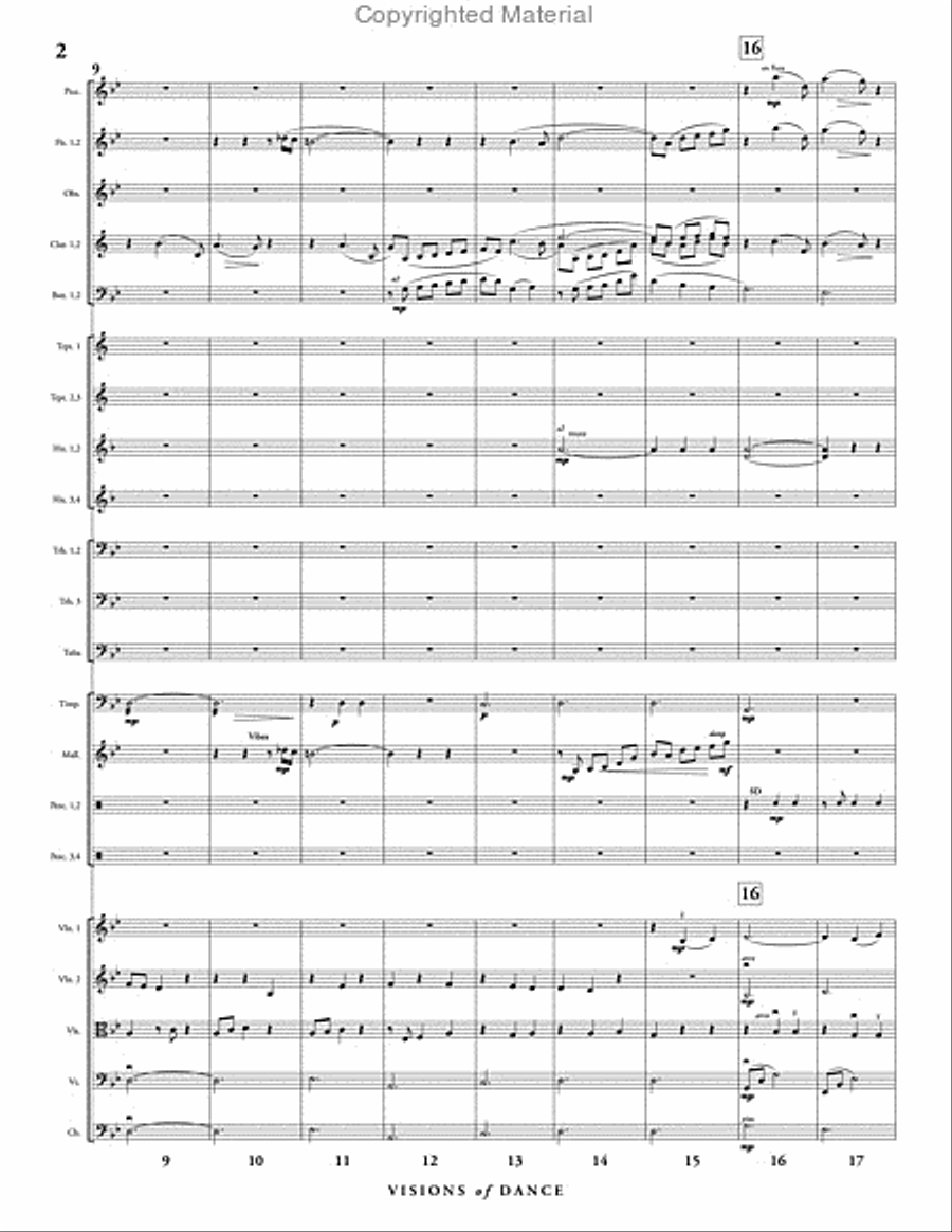 Visions of Dance Full Orchestra scores gallery preview page 3