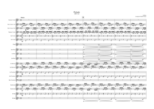 Bach BWV847 - Prelude in C Minor. Brass band arrangement.