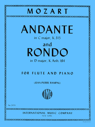 Book cover for Andante In C Major, K. 315 & Rondo In D Major K. Anh. 184