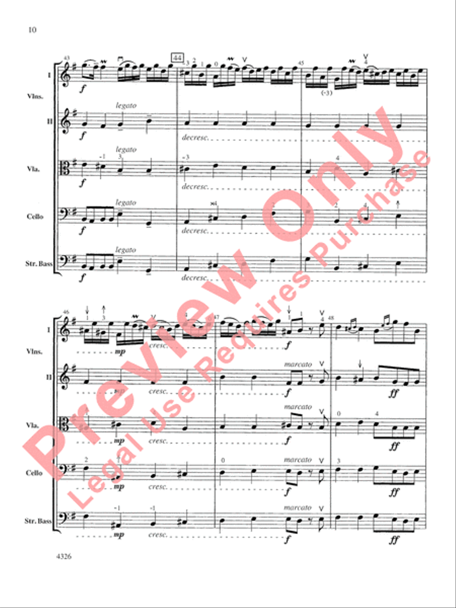 Fiocco Allegro String Orchestra scores gallery preview page 11