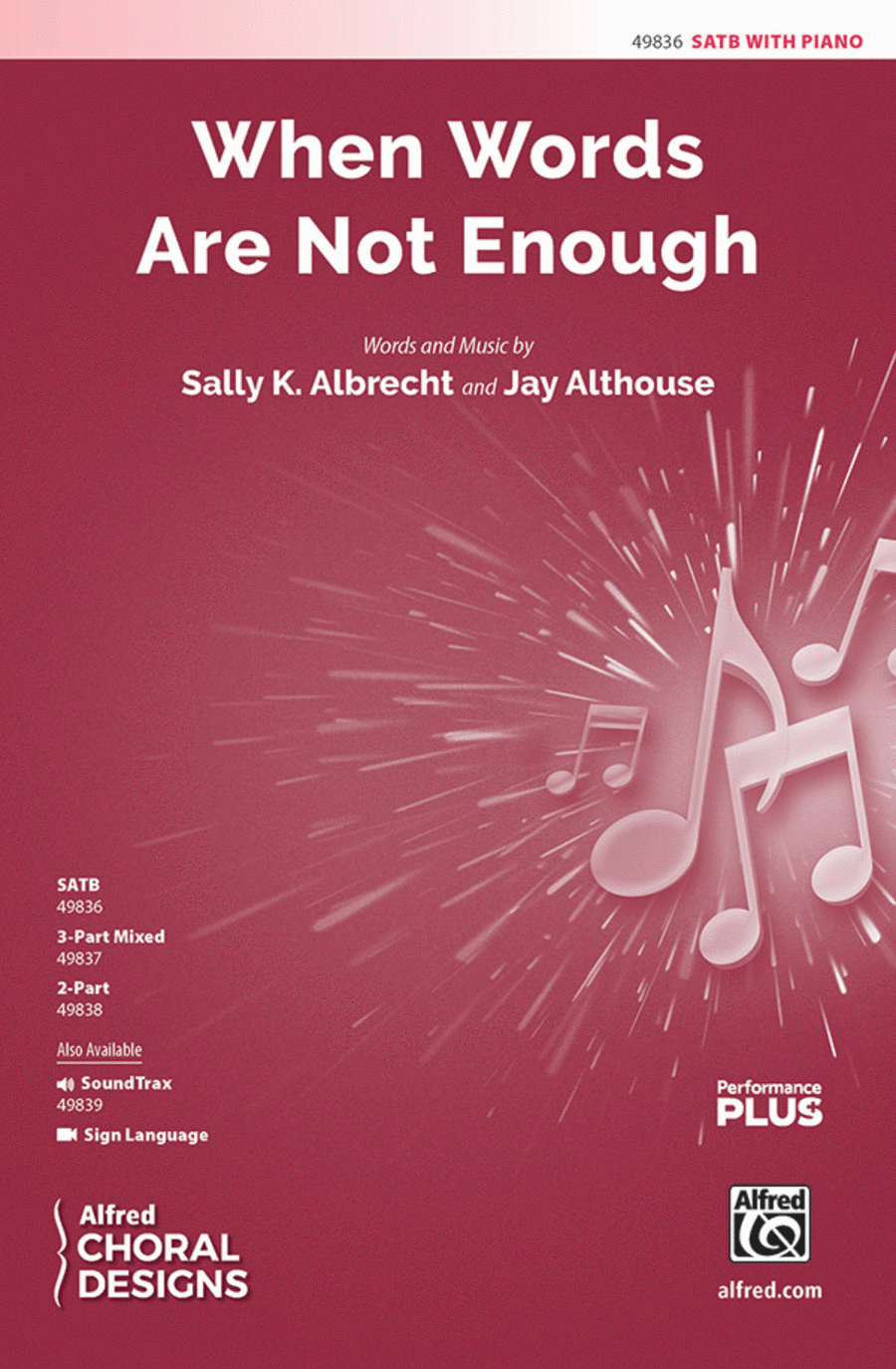 When Words Are Not Enough 4-Part scores gallery preview page 1
