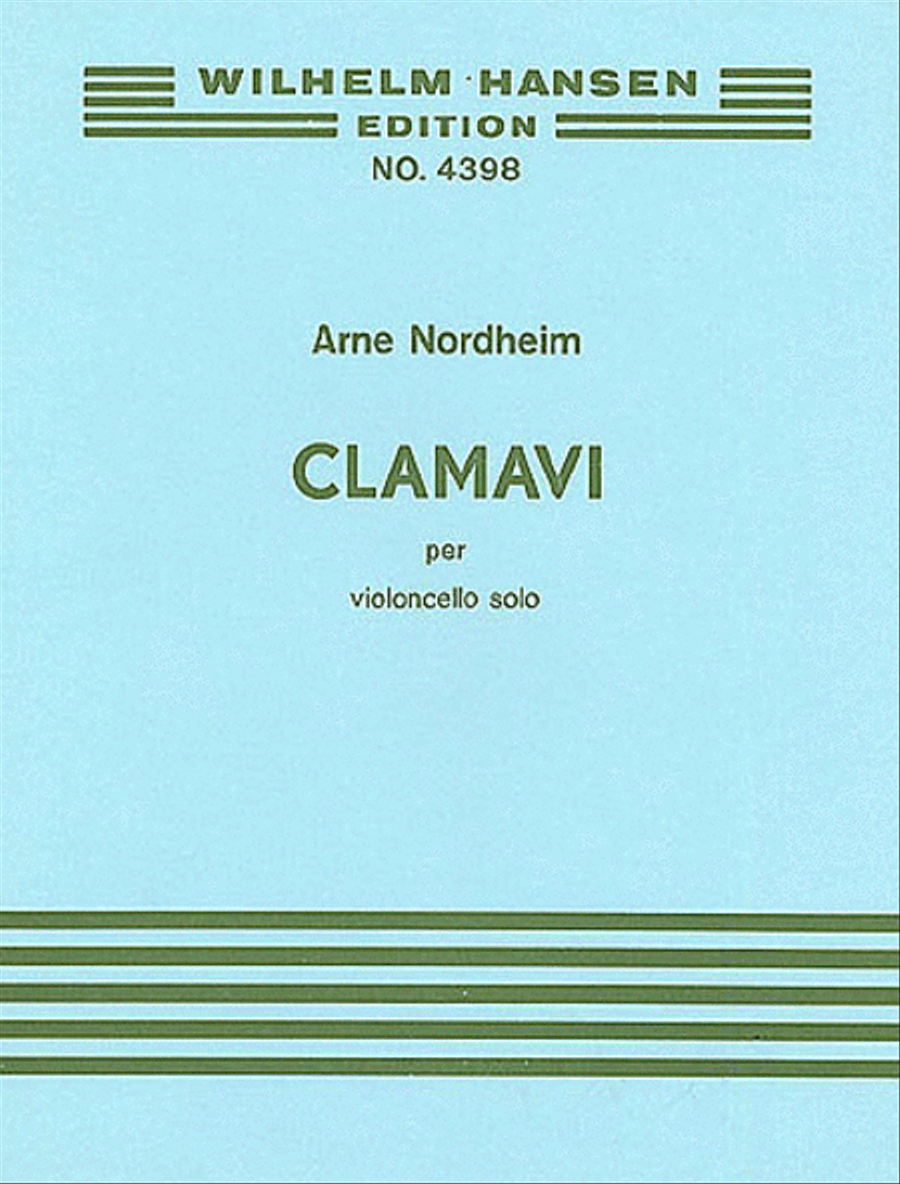Arne Nordheim: Clamavi Cello scores gallery preview page 1
