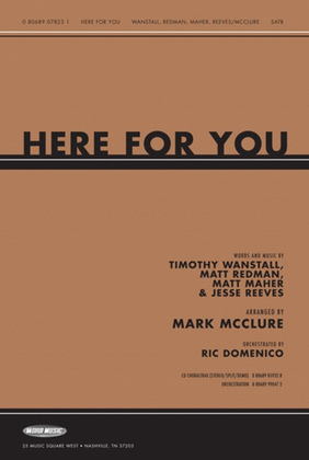Book cover for Here For You - CD ChoralTrax