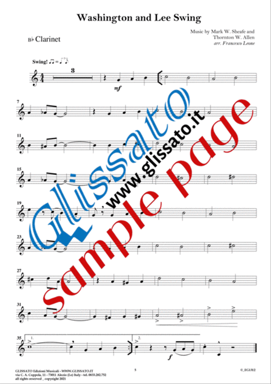 6 Easy Dixieland Tunes - Bb Clarinet & Piano B-Flat Clarinet scores gallery preview page 4