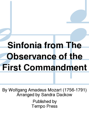 Book cover for Sinfonia from the Observance of the First Commandment, K.35