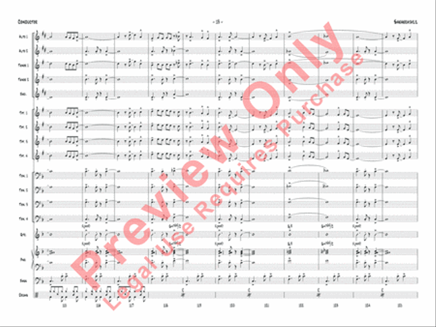 Sheherajazz Jazz Ensemble scores gallery preview page 16