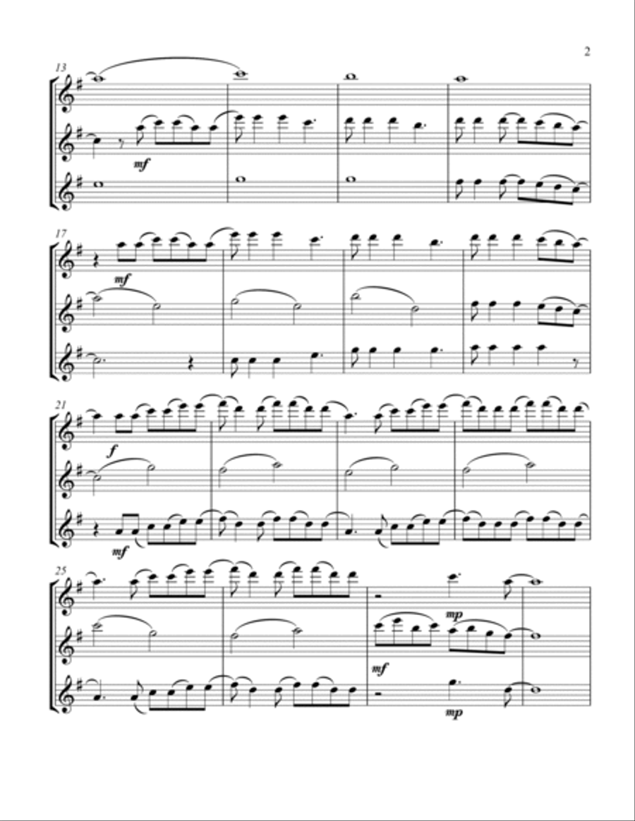 Mad World Mad World Flute Trio scores gallery preview page 3