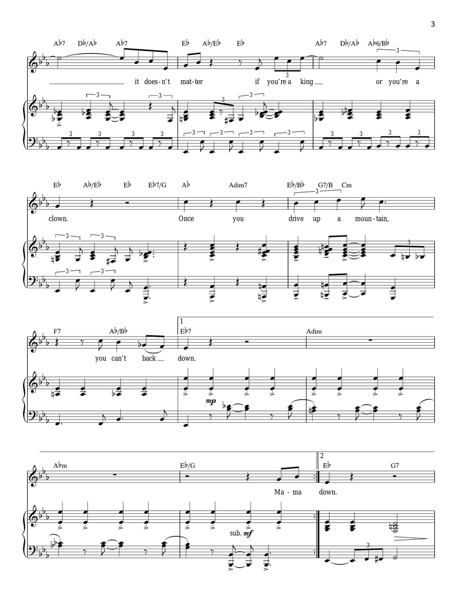 Mama Says Piano, Vocal scores gallery preview page 3