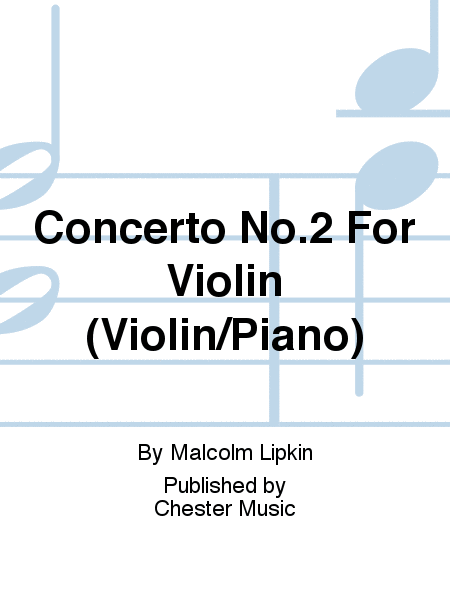 Concerto No.2 For Violin (Violin/Piano)