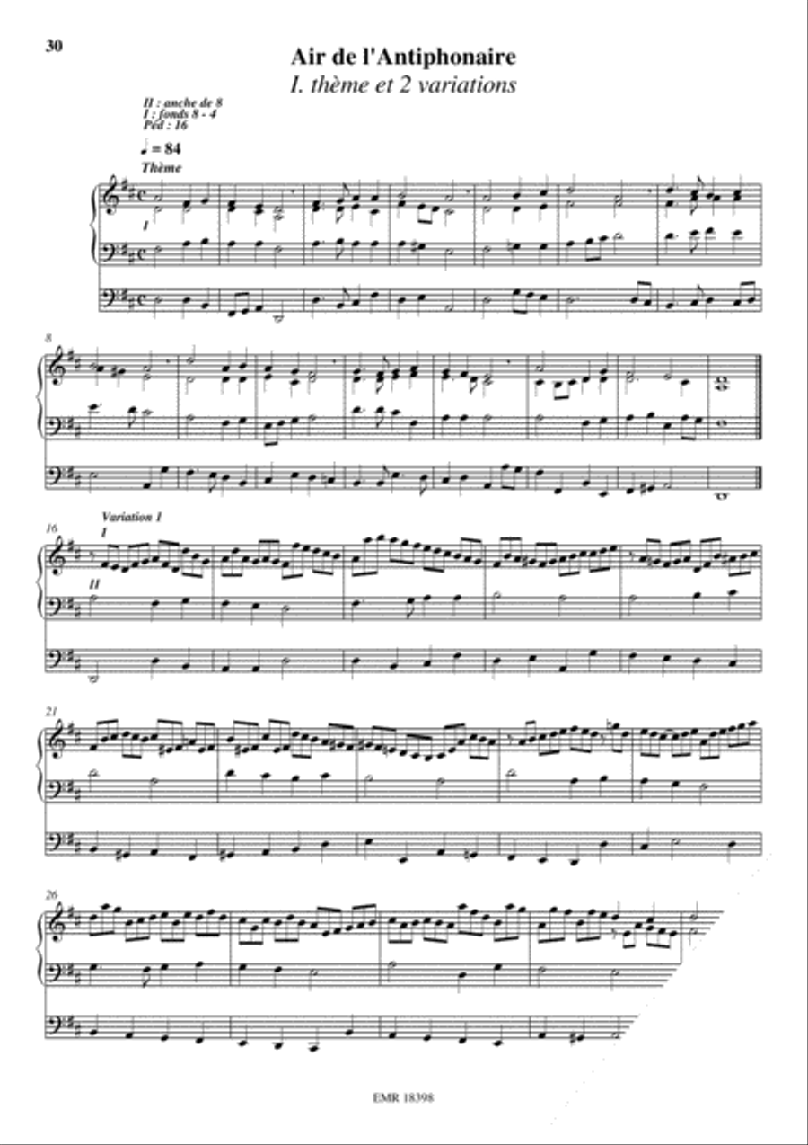 18 Preludes sur des airs anciens Organ scores gallery preview page 18