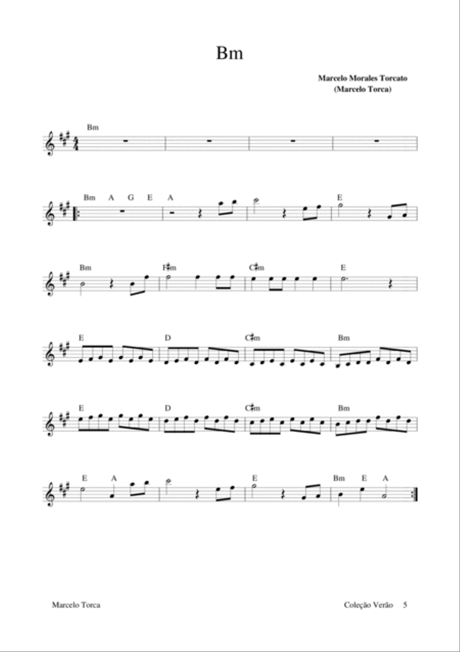 Coleção Verão - Summer Collection Piano, Vocal, Guitar scores gallery preview page 6
