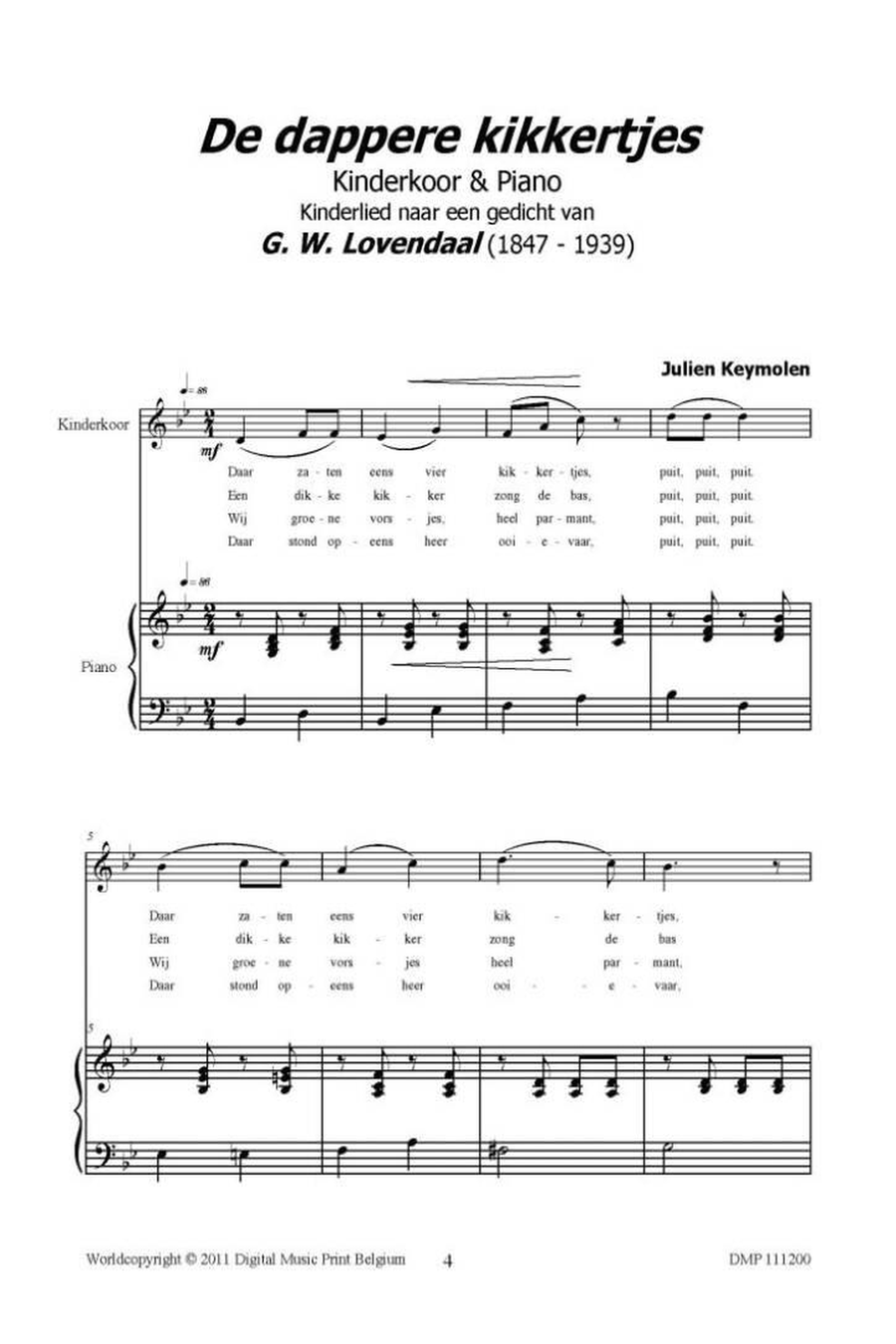 De Dappere Kikkertjes Mixed Choir scores gallery preview page 2