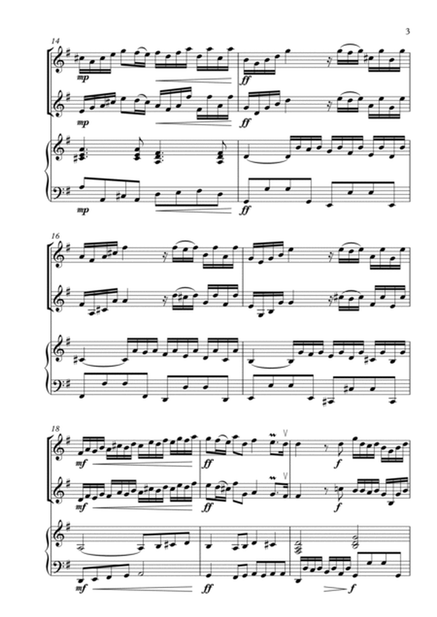 Allegro in G major (Pièces de Clavecin, Op. 1) (arr 2 Violins & Piano) ("I'll Second This" Series) image number null