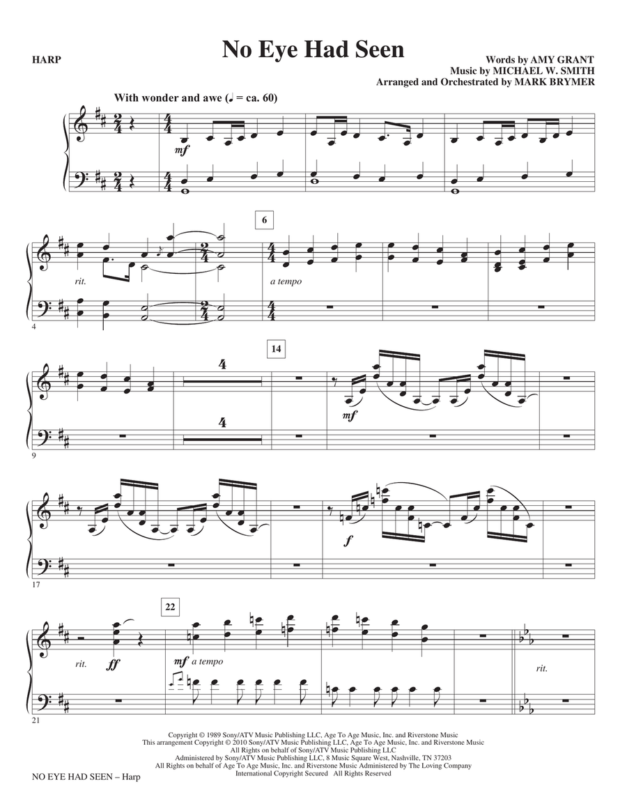 No Eye Had Seen - Harp