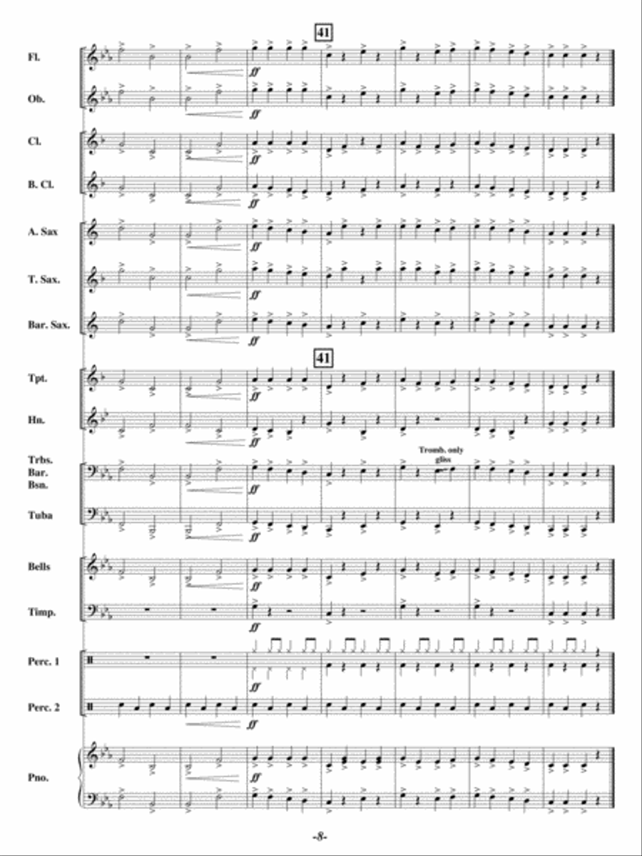 12 The Clock Strikes Concert Band scores gallery preview page 7