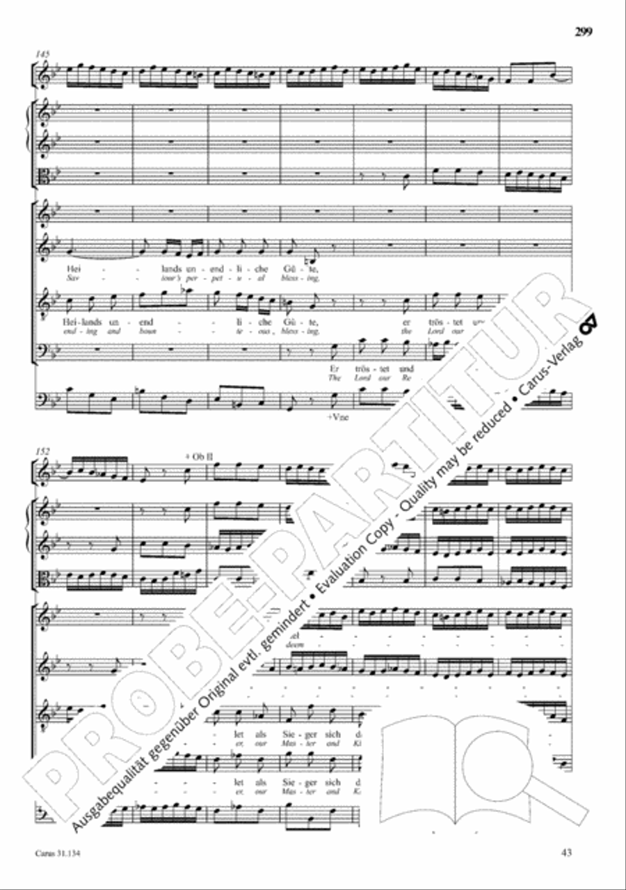 The Complete Sacred Vocal Works (Das geistliche Vokalwerk) Voice scores gallery preview page 300