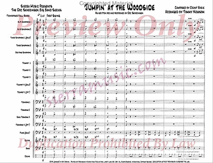 Jumpin' At The Woodside Jazz Ensemble scores gallery preview page 2