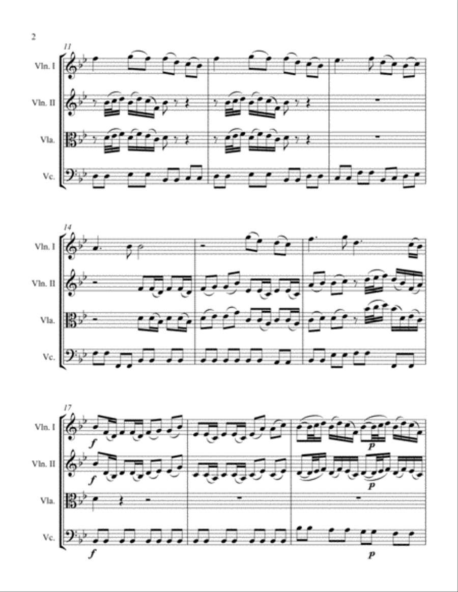 Sheep May Safely Graze Sheep May Safely Graze String Quartet scores gallery preview page 2