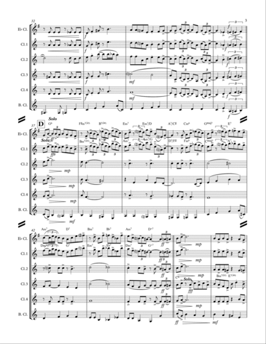 Georgia On My Mind Woodwind Quintet scores gallery preview page 4