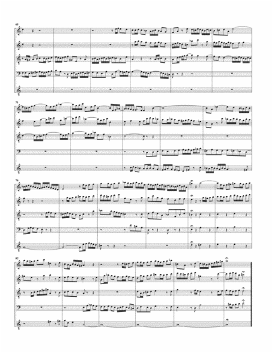 Fugue from Das wohltemperierte Klavier I, BWV 865/II Recorder scores gallery preview page 4