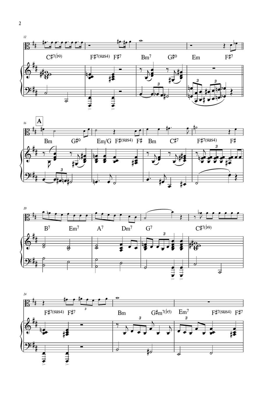 You're A Mean One, Mr. Grinch Viola scores gallery preview page 3