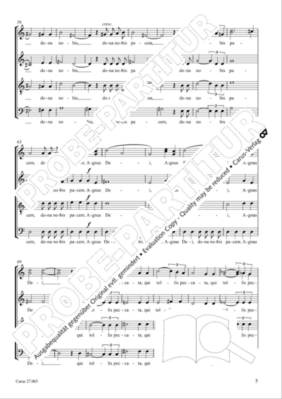 Agnus Dei 4-Part scores gallery preview page 6