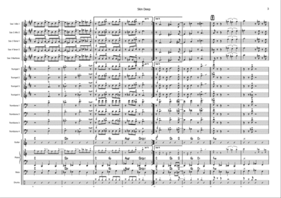 Skin Deep Big Band scores gallery preview page 4