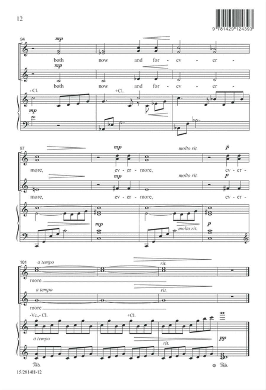 I Will Lift My Eyes SSA scores gallery preview page 12