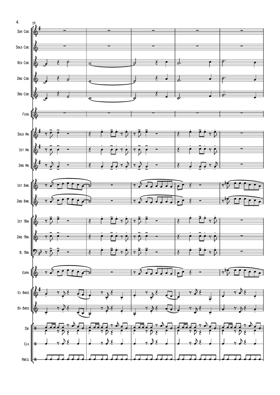 Speedy Gonzales Brass Band scores gallery preview page 5