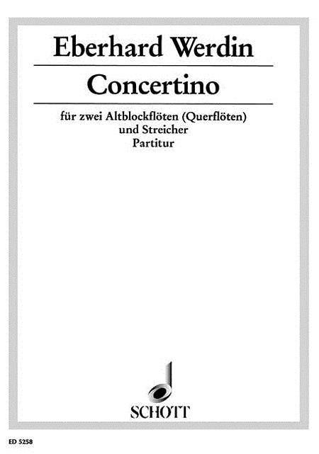 Concertino 2rec/strings Score