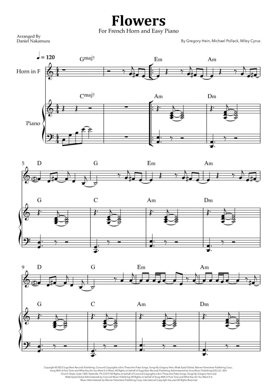 Flowers Horn scores gallery preview page 1