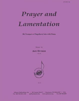 Prayer & Lamentation - Trpt-pno
