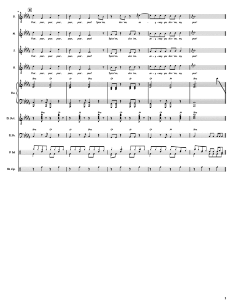 Sesame Street: A Musical Celebration - Score Only Jazz Ensemble scores gallery preview page 5