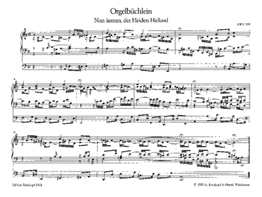 Orgelbuchlein BWV 599-644