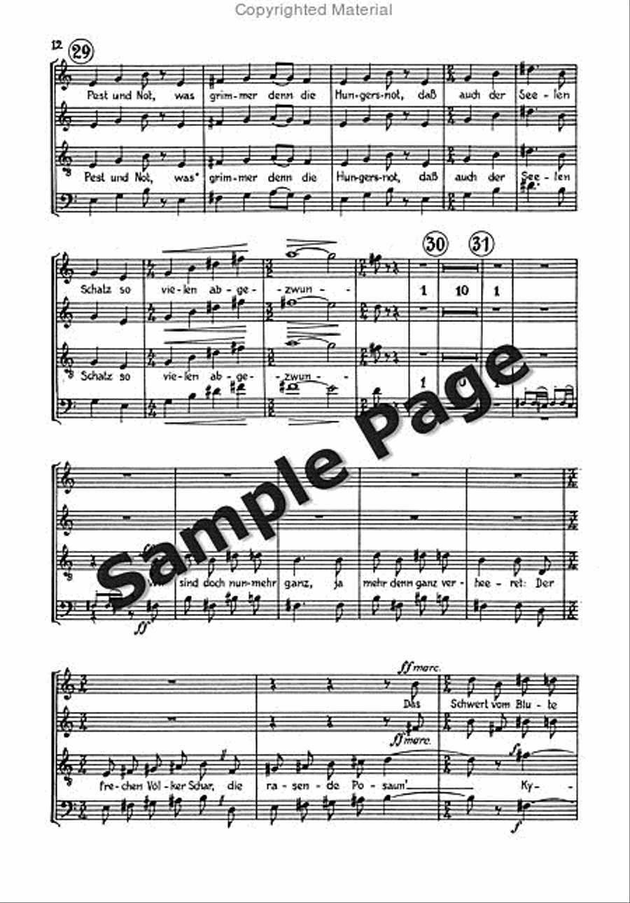 Cantata 2 Alto/chor/2 Pianos 4-Part scores gallery preview page 13