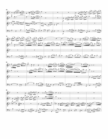 Aria: Meine Seele, auf! from Cantata BWV 69 (arrangement for 4 recorders AATB)