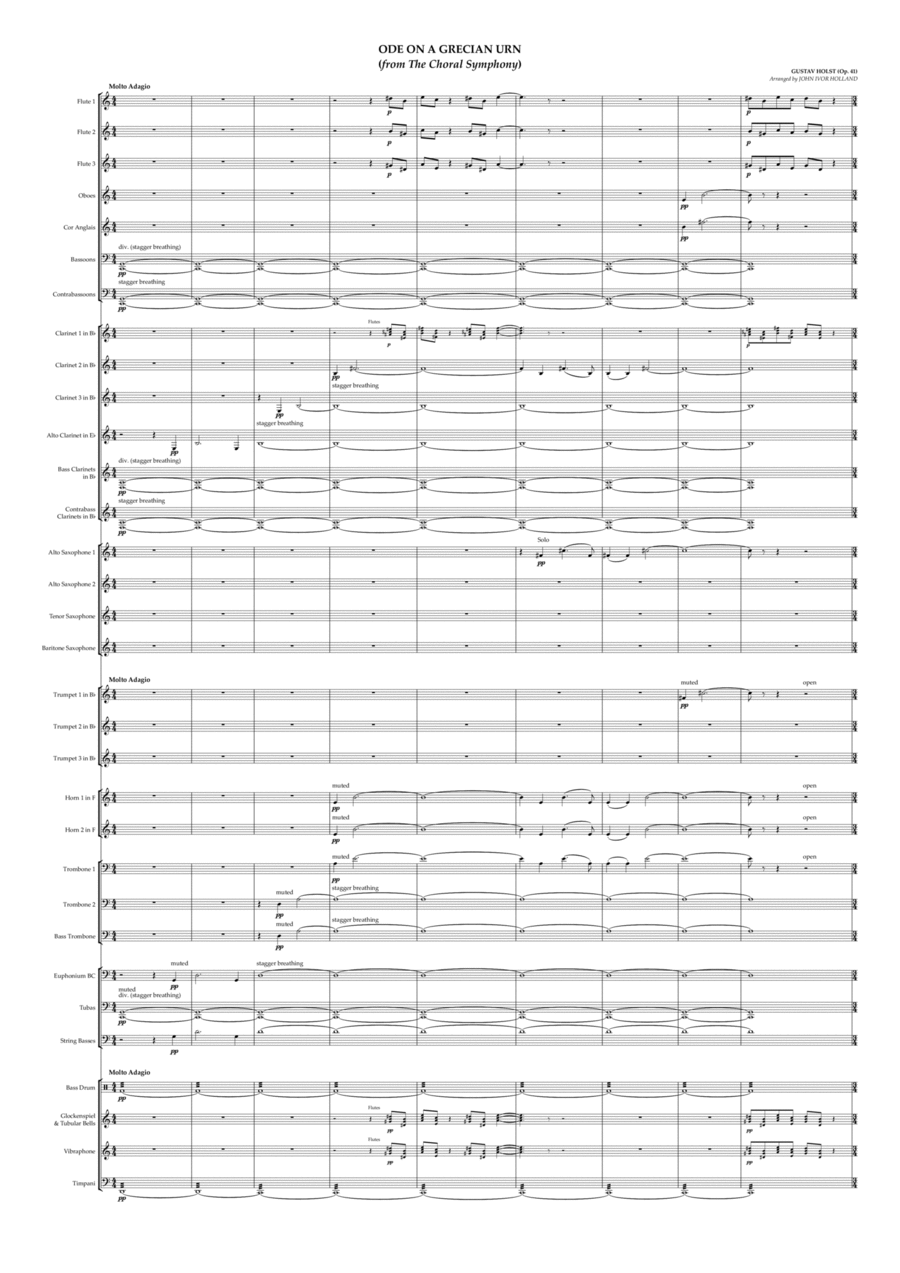 Ode on a Grecian Urn (from The Choral Symphony) Choir scores gallery preview page 1