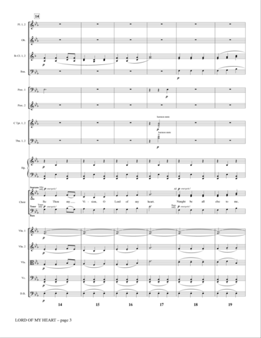 Lord of My Heart - Full Score Choir scores gallery preview page 3