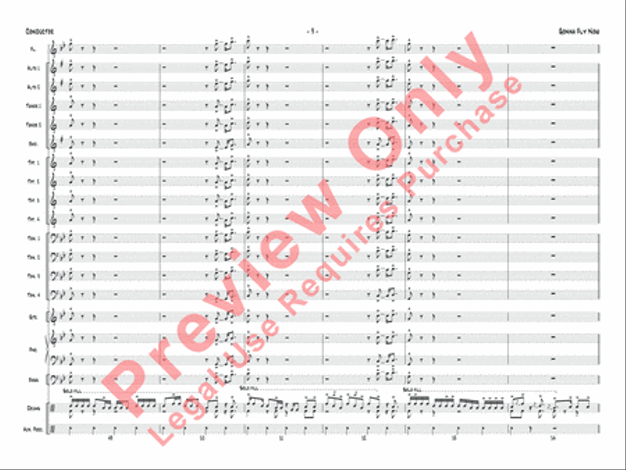 Gonna Fly Now Gonna Fly Now Jazz Ensemble scores gallery preview page 12