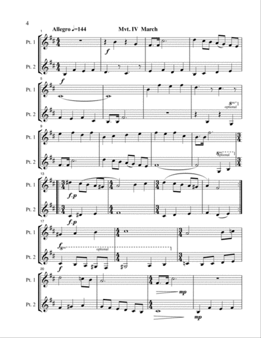 Recital Duets Eb Book Recital Duets Eb Book Score and Parts scores gallery preview page 4