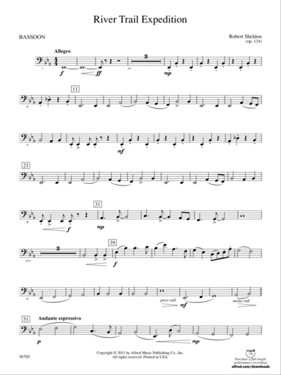 River Trail Expedition: Bassoon Concert Band scores gallery preview page 1