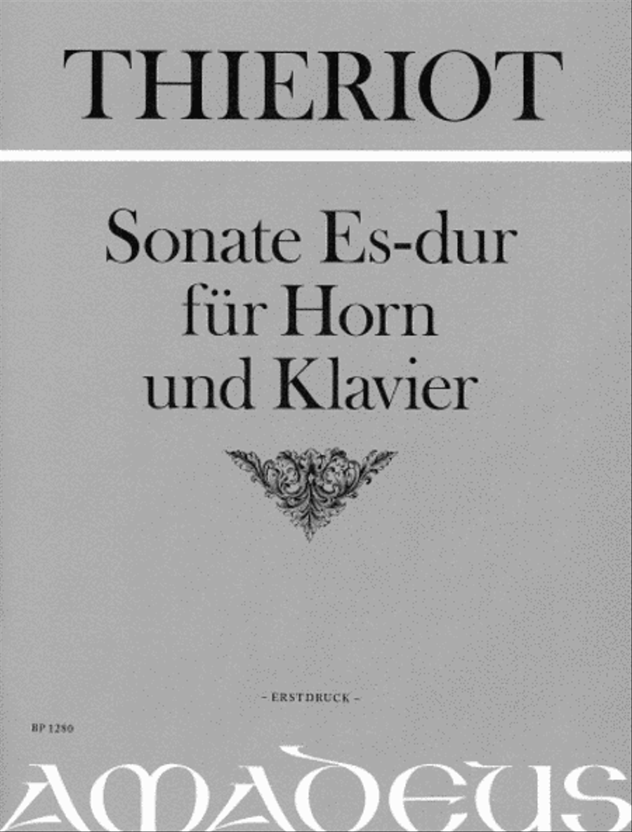 Sonata E flat Major Horn scores gallery preview page 1