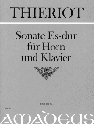 Book cover for Sonata E flat Major