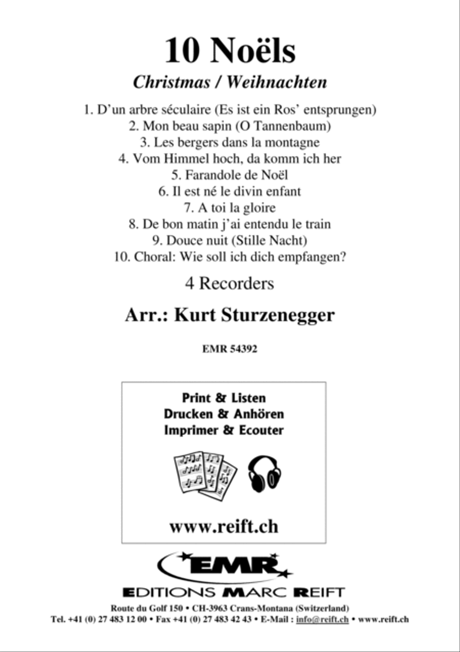 10 Noels 10 Noels Recorder scores gallery preview page 2