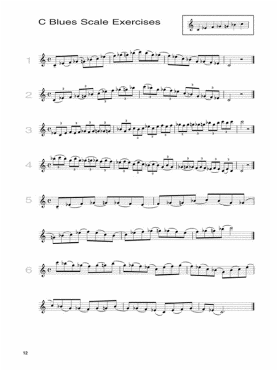 Blues Improvisation Complete C Instrument scores gallery preview page 5